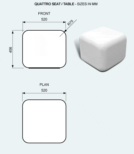 Specifications - Quattro seating