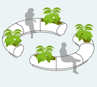 Breakout seating islands