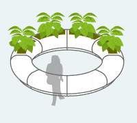 Halo circle arrangements