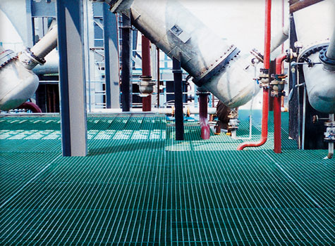 8. Grating for engineering environments, offshore facilities and industrial sites.
