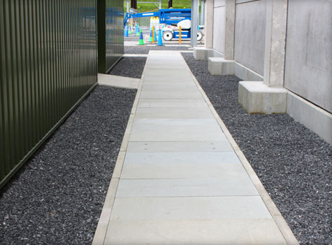 10. Covered top GRP Grating cable trough covers, replace concrete.