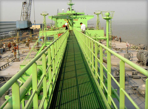 15. Anti-slip Grating for shipping environments and offshore facilities.