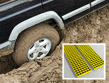 GRP vehicle recovery grating boards
